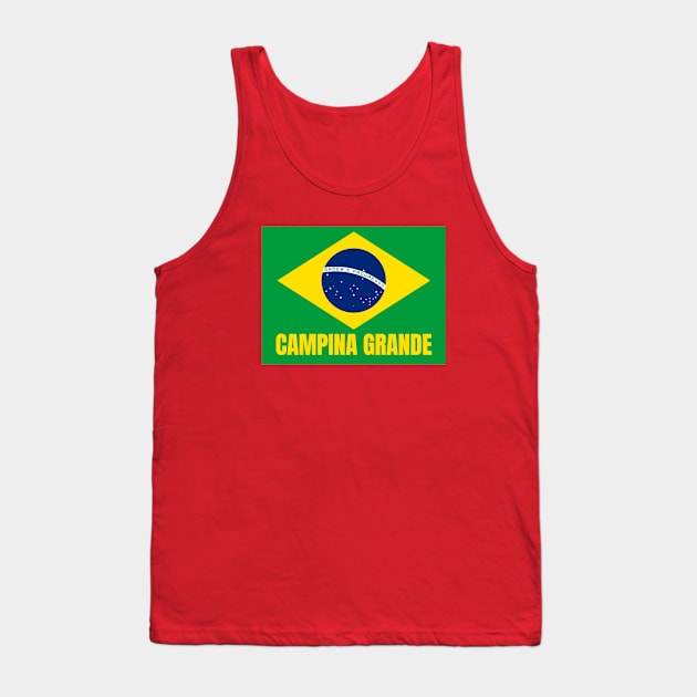 Campina Grande City in Brazilian Flag Tank Top by aybe7elf